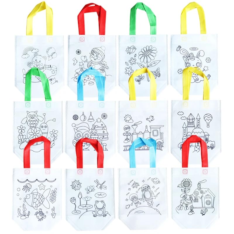 DIY Coloring Bags Kids Party Bags, Gift Bag, Kids Party Favour