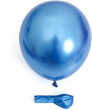Super Shiny HD Metallic Chrome Balloons Blue for Party Decorations -Pack of 50