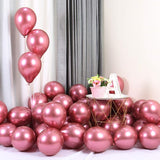 Super Shiny HD Metallic Chrome Balloons Pink for Party Decorations -Pack of 50