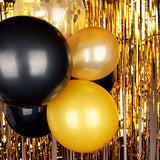 Black Marble Balloon Set with Confetti Balloons for Birthday, Anniversary, Weddings, Engagement, House Warming Decoration | Party Balloons (Marble Balloons Pack of 12)