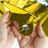 Birthday Golden Foil Balloons in Small Letters Lower Case for Birthday Decorations