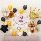 50 Pc Golden Metallic Balloons for party Decorations Birthday, Anniversary, New Year, Christmas etc