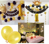50 Pc Golden Metallic Balloons for party Decorations Birthday, Anniversary, New Year, Christmas etc
