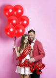50 Pc Red Metallic Balloons for party Decorations Birthday, Anniversary, New Year, Christmas etc