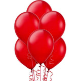 50 Pc Red and Black Metallic Balloons for party Decorations Birthday, Anniversary, New Year, Christmas etc