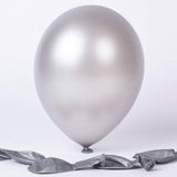 50 Pc Silver Metallic Balloons for party Decorations Birthday, Anniversary, New Year, Christmas etc