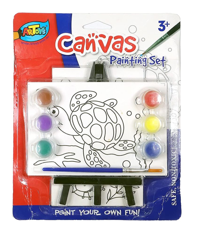 Miniature Canvas Board 4'*6' Pack of 2 Combo Canvas for Kids to Paint