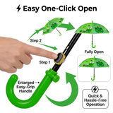 Kids Umbrella for Rain | Umbrella with Cute Cartoon Print | One Click Open | Child Safe Rounded Tips | Lightweight School Non-Foldable Stylish Umbrella for Boys & Girls and Women