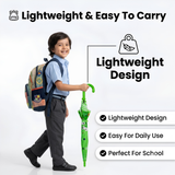 Kids Umbrella for Rain | Umbrella with Cute Cartoon Print | One Click Open | Child Safe Rounded Tips | Lightweight School Non-Foldable Stylish Umbrella for Boys & Girls and Women