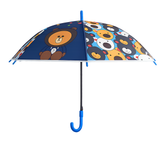 Crackles Kids Umbrella for Rain | Umbrella with Cute Cartoon Print | One Click Open | Child Safe Rounded Tips | Lightweight School Non-Foldable Stylish Umbrella for Boys & Girls and Women