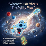 Kids Ukulele Guitar Toy 17 Inch Cartoon Theme | 4 String Musical Guitar for Beginners | Learning Instrument Toy for Boys & Girls Age 3–10 | Random Color & Design
