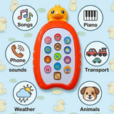 Baby Musical Phone Toy with Songs & Animal Sounds | Kids Pretend Mobile Phone Toy with Music, Weather & Vehicle Sounds | Early Learning Toy for Boys Girls | Random Color Sent