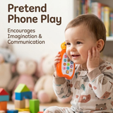 Baby Musical Phone Toy with Songs & Animal Sounds | Kids Pretend Mobile Phone Toy with Music, Weather & Vehicle Sounds | Early Learning Toy for Boys Girls | Random Color Sent