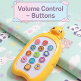 Baby Musical Phone Toy with Songs & Animal Sounds | Kids Pretend Mobile Phone Toy with Music, Weather & Vehicle Sounds | Early Learning Toy for Boys Girls | Random Color Sent