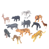 Wild Animals Toys for Kids – 12 Pc Jungle Safari & Zoo Animals Set | Realistic Animal Figurines | Educational Animal Toys for Boys & Girls Learning, School Projects & Creative Play Age 3+