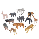 Wild Animals Toys for Kids – 12 Pc Jungle Safari & Zoo Animals Set | Realistic Animal Figurines | Educational Animal Toys for Boys & Girls Learning, School Projects & Creative Play Age 3+