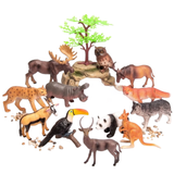 Jumbo Wild Animals Toys for Kids – 12 Pc Big Size Jungle Safari & Zoo Animals Set | Large Realistic Animal Figurines | Educational Animal Toys for Learning, School Projects & Play Age 3+