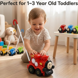 Push & Pull Train Walker Toy for Toddlers | Baby Walking Push Toy with Ting-Ting Sound | Early Learning Activity Train Toys for Kids 1–3 Years | Random Color Sent