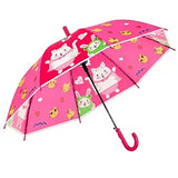 Kids Umbrella for Rain | Umbrella with Cute Cartoon Print | One Click Open | Child Safe Rounded Tips | Lightweight School Non-Foldable Stylish Umbrella for Boys & Girls and Women