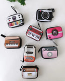 Stylish Pouch for Earphone, Coins, Memory Card, Pendrive & Jewelry Pouch Case (Multicolor and Multi Print, Pack of 1)