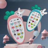 Radish Style Educational Pretend Play Cell Phone Toy | Musical Mobile with Rabbit Shape, Music, Ringtones & Lights Birthday Gifts for kids, Infant & Toddlers (Multicolor)
