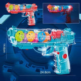 Light Up Gear Toy Gun for Kids, Toy Guns For Boys With Moving Gears, LED Effects, and Music, Interactive LED Toy Guns for Kids, Great Gift Idea Light Up Toys For Kids , Random Color