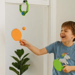 Portable Door Hanging Table Tennis Trainer for Kids | Indoor Ping Pong Game Set with 2 Rackets and 4 Balls | Fun Sports Toy for kids