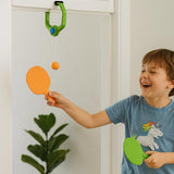 Portable Door Hanging Table Tennis Trainer for Kids | Indoor Ping Pong Game Set with 2 Rackets and 4 Balls | Fun Sports Toy for kids