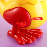 Wind-Up Jumping Chicken Hen Toy | Key-Operated Crank Mini Hen For Babies | Spring Hopping Action |Crawling Walking Toy Set for Kids | Party Favor & Birthday Gift for Boys and Girls -Pack of 1