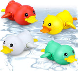 Wind-Up Cute Duck Bath Toy for Babies & Toddlers | Floating Swimming Water Toy for Kids 1 to 5 Years Old | Random Color, Pack of 1 | Baby Bathtub Toy, Infant Pool Toy, Wind Up Water Toy