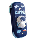 Space Pencil Case for Kids - 3D Eva with Cute Squishy Astronaut Pencil Case for Kids, Pencil Box for Kids, Zipper Pencil case for Boys, Return Gifts for Kids (Pack Of 1)