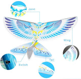 Electric Gliding Flying Bird Toy with Lights - Rechargeable Flying Toy Bird for Kids - Flaps Wings to Fly High and Fast - Outdoor Toys for Boys and Girls - Birthday Gift Idea Ages 3 4 5