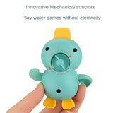 Wind-Up Cute Duck Bath Toy for Babies & Toddlers | Floating Swimming Water Toy for Kids 1 to 5 years old | Random Color, Pack of 4 | Baby Bathtub Toy, Infant Pool Toy, Wind Up Water Toy