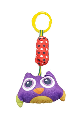 Hanging Soft Rattle Toys for Babies Girls Boys Car Seat Crib Cot Plush Soft Rattle Toy (Random Multi Color - Owl)