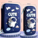 Space Pencil Case for Kids - 3D Eva with Cute Squishy Astronaut Pencil Case for Kids, Pencil Box for Kids, Zipper Pencil case for Boys, Return Gifts for (Kids Pack of 1)