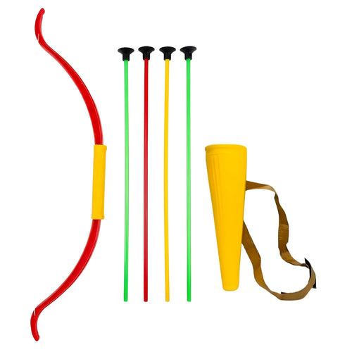 Super Archery Bow and Arrow Set for Kids with quiver | Indoor Outdoor Archery Game with 4 Suction Tip Arrows | Boys Toys Age 4-14 Years | Action Adventure Shooting Game Toy