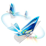 Electric Gliding Flying Bird Toy with Lights - Rechargeable Flying Toy Bird for Kids - Flaps Wings to Fly High and Fast - Outdoor Toys for Boys and Girls - Birthday Gift Idea Ages 3 4 5