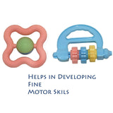Baby Rattles & Teethers Set of 8 (Pack of 1) | BPA-Free Newborn Rattle Toys for Infants 0–18 Months | Soft Sensory Teething Toys for Babies | Early Development Toy Set