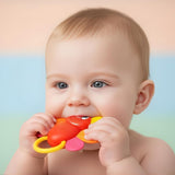 3-Piece Baby Rattles & Teether Set | Soft Newborn Sensory Toys for 0 Months+ | Lightweight Star, Butterfly & Silicone Teether for Infant Play and Early Development
