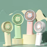 Portable Handheld Mini Fan - USB/Battery Rechargeable, High-Speed Cooling for Travel, Office & Outdoor Use | Personal Fan, Mini USB Fan - Multi Color