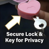 Pack of 2 Kawaii Mini Diary Notebook Journal with Lock & Key | Puffy Cover Pocket Diary | Compact Purse Diary for Kids, Teens & Gifts | Cute Personal Writing Notebook Random Color