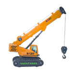 Friction Crane Toys for Boys - 1:55 Model Construction Toy with Straight Boom Arm, Movable Hook & 360° Rotation | Push & Go Toy Truck for Kids Age 3+ | Multicolor