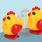 Wind-Up Jumping Chicken Hen Toy | Key-Operated Crank Mini Hen For Babies | Spring Hopping Action |Crawling Walking Toy Set for Kids | Party Favor & Birthday Gift for Boys and Girls -Pack of 1
