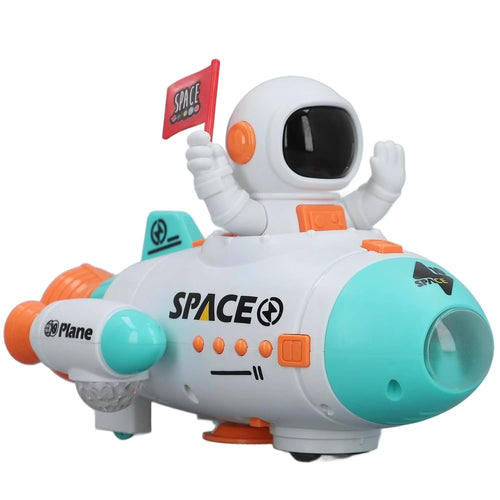 Light and Sound Musical Space Rocket Car with Astronaut – Light & Sound Toy for Kids | Space Toys for 3,4,5,6 Years Old | Birthday Gift for Newborn, Boys & Girls | Motor Skills Development