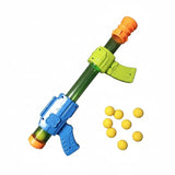 Foam Ball Blaster Toy Gun | Air-Powered Soft Bullet Shooter with 8 Foam Balls | Safe Pump Action Toy Gun for Kids 6+ | Outdoor Fun Games, Birthday Gift for Boys & Girls - Multi Color