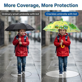 Kids PG Fabric Umbrella for Rain | Cute Cartoon Print | One Click Open | Telescopic Safety Cover | No Pinching Design | Lightweight Non-Foldable School Umbrella for Boys & Girls