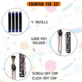 Fountain Pen for Students, Space Theme Scented Fountain Pen Set for School & Office, Kawaii Stationary Gift for Kids, Pen for Office, School Stationery Items for Kids – Black Ink