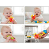 3-Piece Baby Rattles & Teether Set | Soft Newborn Sensory Toys for 0 Months+ | Lightweight Star, Butterfly & Silicone Teether for Infant Play and Early Development