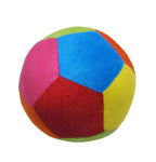 Plush Soft Toy Ball for Baby and Kids and a Squeezy Squeak Rattle - Soft Plush Baby Ball with Rattle Sound (Multi Color and Random Animal, Softball)