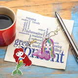 DIY Diamond Painting Keychain Making Kit for Kids, Make 15 Acrylic Gem Art Keychains, Mermaid & Sea Theme 5D Diamond Art Craft Activity Kit, Creative Birthday Gift for Girls 6+ Years